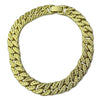 14k Gold Plated Diamond Dust Diamond Cut Bracelet 8" or 9"