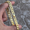 14k Gold Plated Diamond Dust Diamond Cut Bracelet 8" or 9"