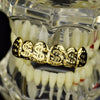 14K Gold Plated Dollar Signs Top Teeth Grillz