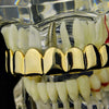 14K Gold Plated Eight Top Teeth Plain Grillz