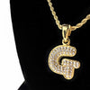 14K Gold Plated G Letter Micro Chain Rope Necklace