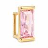14K Gold Plated Gap Grill Pink CZ Iced Single Tooth Grillz