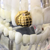 14K Gold Plated Grenade-Shaped Top Single Tooth Cap