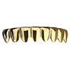 14k Gold Plated Grillz Deeper-Cut Bottom 8 Eight Teeth