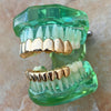 14k Gold Plated Grillz Deeper-Cut Eight Top 8 Bottom Teeth Set