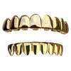 14k Gold Plated Grillz Deeper-Cut Eight Top 8 Bottom Teeth Set