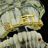 14K Gold Plated Gun Pistol Bar Top Teeth Grillz