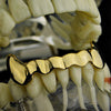 14K Gold Plated Half Bottom Teeth Vampire Fangs Grillz