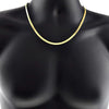 14K Gold Plated Herringbone Chain Necklace 20" x 4mm