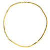 14K Gold Plated Herringbone Chain Necklace 20" x 4mm