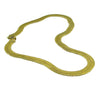 14K Gold Plated Herringbone Chain Necklace 24" x 11mm