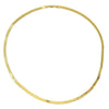 14K Gold Plated Herringbone Chain Necklace 24" x 4mm