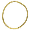 14K Gold Plated Herringbone Chain Necklace 24" x 9mm