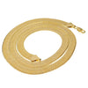 14K Gold Plated Herringbone Chain Necklace 30" x 11mm