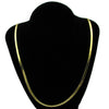 14K Gold Plated Herringbone Chain Necklace 30" x 4mm