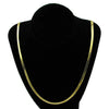 14K Gold Plated Herringbone Chain Necklace 30" x 5mm