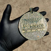 14K Gold Plated Huge Last Supper Flat Iced Blinged Out Pendant