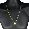 14K Gold Plated I Letter Micro Chain Rope Necklace