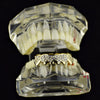 14K Gold Plated Iced Bling Cluster Bottom Teeth Grillz