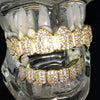 14K Gold Plated Iced CZ 8/8 Vampire Fangs Grillz Set