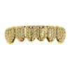 14K Gold Plated Iced Micro Pave Bottom Teeth Grillz