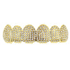 14K Gold Plated Iced Micro Pave Top Teeth Grillz