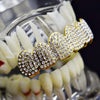 14K Gold Plated Iced Micro Pave Top Teeth Grillz