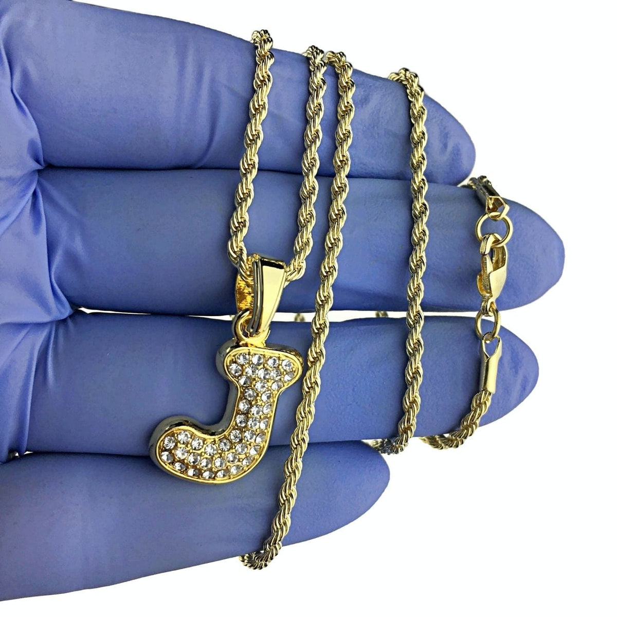 Gold chain with j Clearance