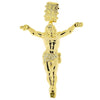 14K Gold Plated Jesus Body Cross Crucifix Huge Pendant 4.5"