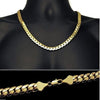 14K Gold Plated Miami Cuban Chain Necklace 24" x 10MM