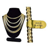 14K Gold Plated Miami Cuban Chain Necklace 24" x 8MM