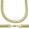 14K Gold Plated Miami Cuban Chain Necklace 30" x 12MM