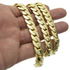 14K Gold Plated Miami Cuban Chain Necklace 30" x 12MM