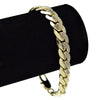 14K Gold Plated Miami Cuban Link Bracelet  10mm 8" Inch