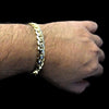 14K Gold Plated Miami Cuban Link Bracelet  10mm 8" Inch