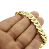 14K Gold Plated Miami Cuban Link Bracelet 12mm 9" Inch