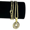 14K Gold Plated O Letter Micro Chain Rope Necklace