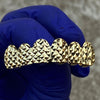 14k Gold Plated On 925 Silver Top Diamond-Cut Grillz