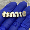 14k Gold Plated On 925 Silver Top Diamond-Cut Grillz