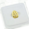 14K Gold Plated Open Cross Top Tooth Single Cap