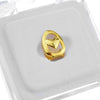 14K Gold Plated Open Heart Top Tooth Single Cap