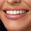 14K Gold Plated Open Top Tooth Iced CZ Single Cap Grillz