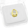 14K Gold Plated Open Top Tooth Single Cap Grillz