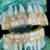 14K Gold Plated over 925 Silver 6/6 Baguette Grillz Set