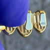 14K Gold Plated over 925 Silver Baguette Grillz Top 8 Teeth