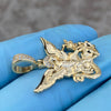 14K Gold Plated over 925 Silver St Saint Michael Archangel Pendant