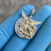 14K Gold Plated over 925 Silver St Saint Michael Archangel Pendant