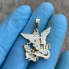 14K Gold Plated over 925 Silver St Saint Michael Archangel Pendant