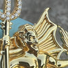 14k Gold Plated over 925 Sterling Silver Devil Demon Satan Pendant Moissanite El Diablo Dije De Plata