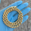 14K Gold Plated Over 925 Sterling Silver Italy Rope Chain 20" 6MM